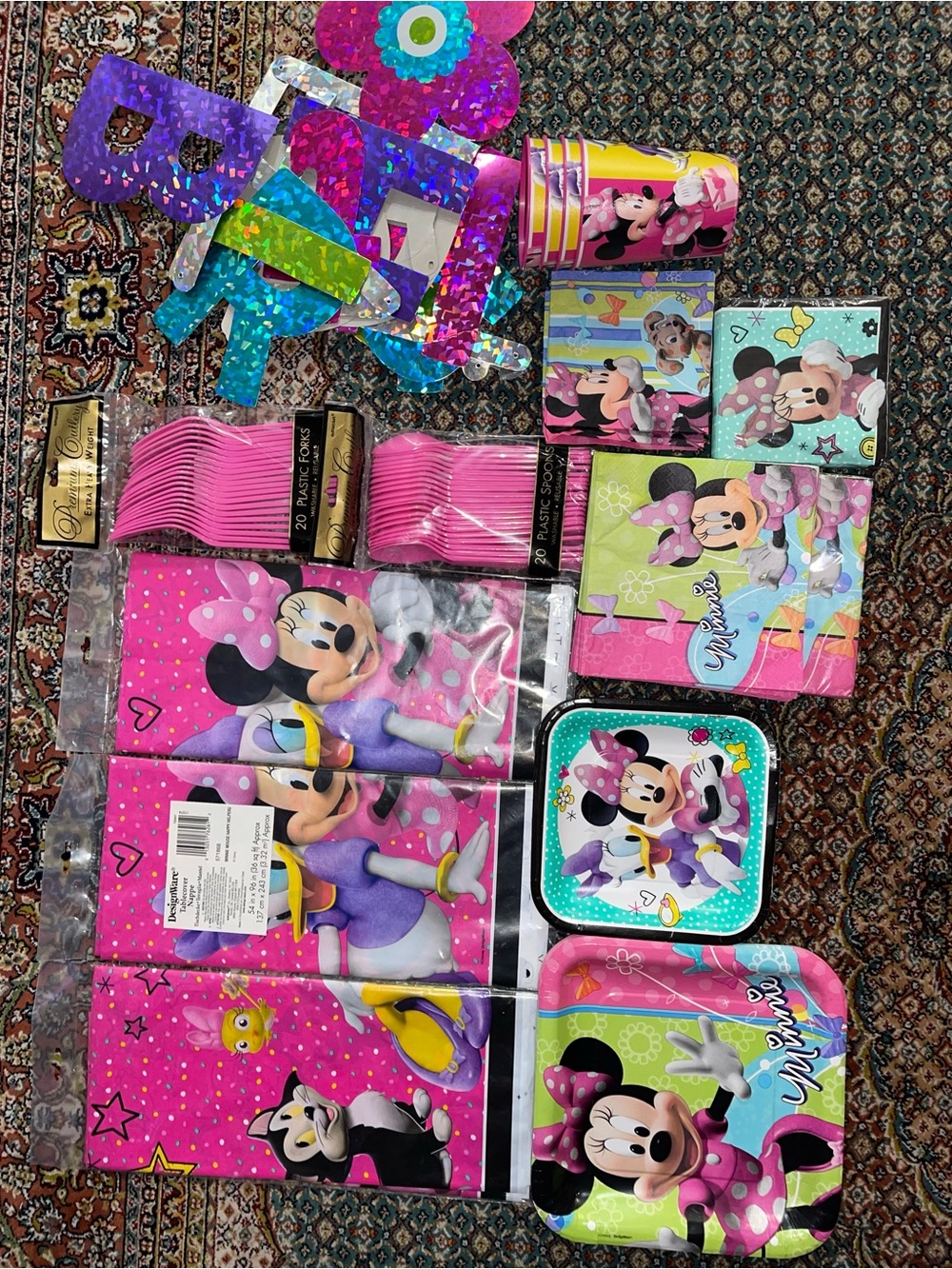 Minnie Mouse Theme Decor - Pink & Purple Accents